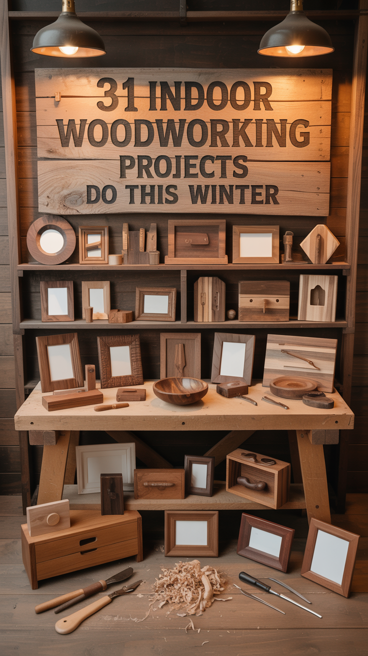 31 Indoor Woodworking Projects to Do This Winter