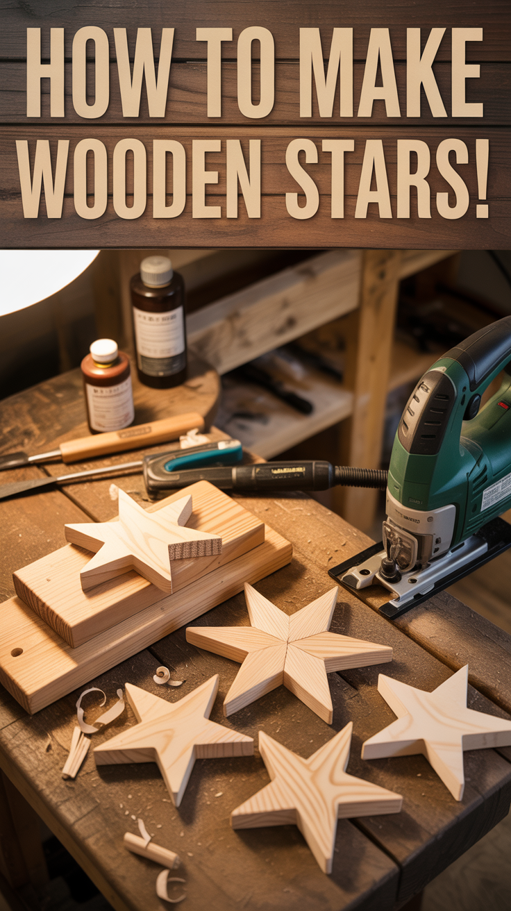How To Make Wooden Stars!