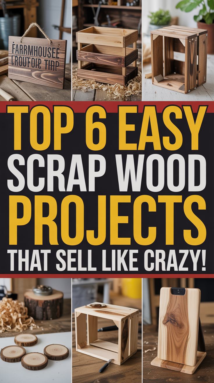 Top 6 EASY Scrap Wood Projects That Sell Like Crazy!