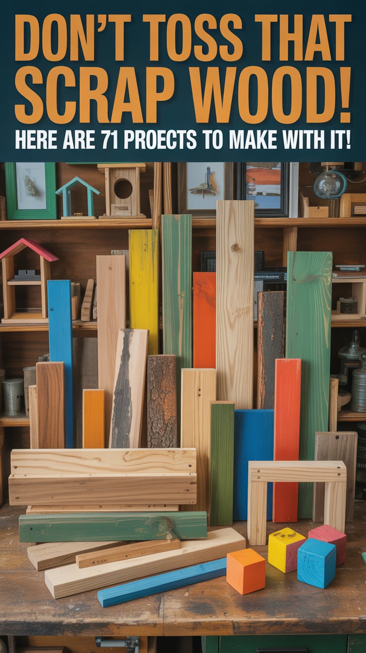 Don't Toss That Scrap Wood! Here are 71 Projects to Make With It!